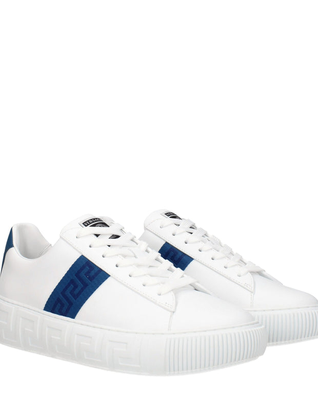 White Leather Low Tops