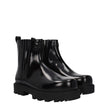 Black Leather Ankle Boots