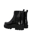 Black Leather Ankle Boots