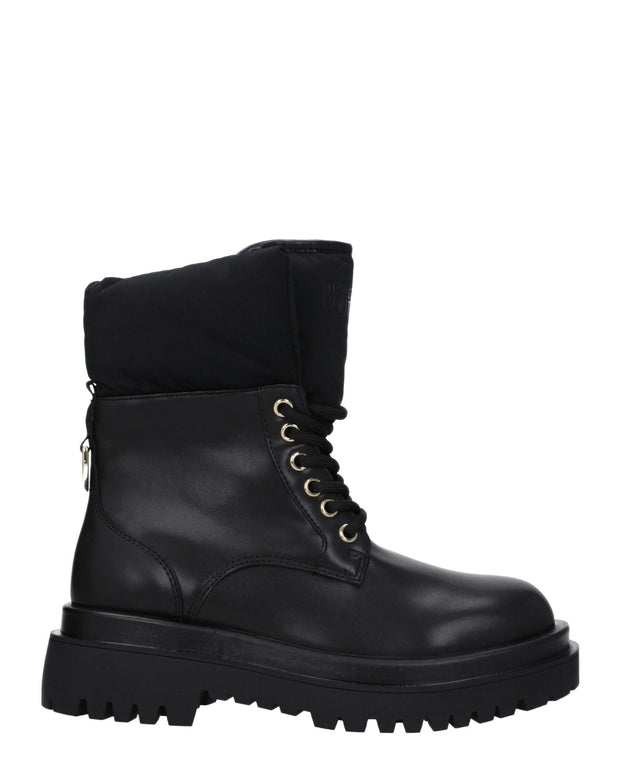 Black Polyethylene Ankle Boots