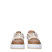 Brown Fabric Chunky Sneakers