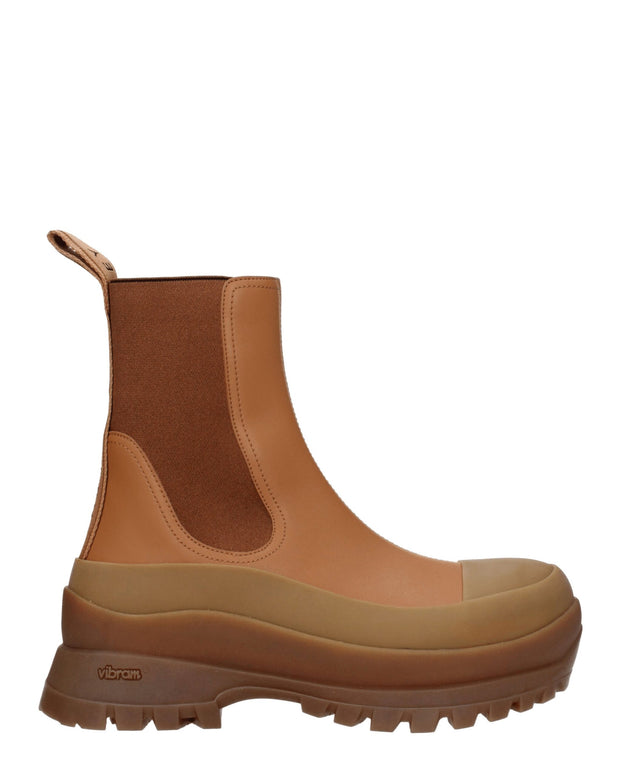 Brown Leather Ankle Boots