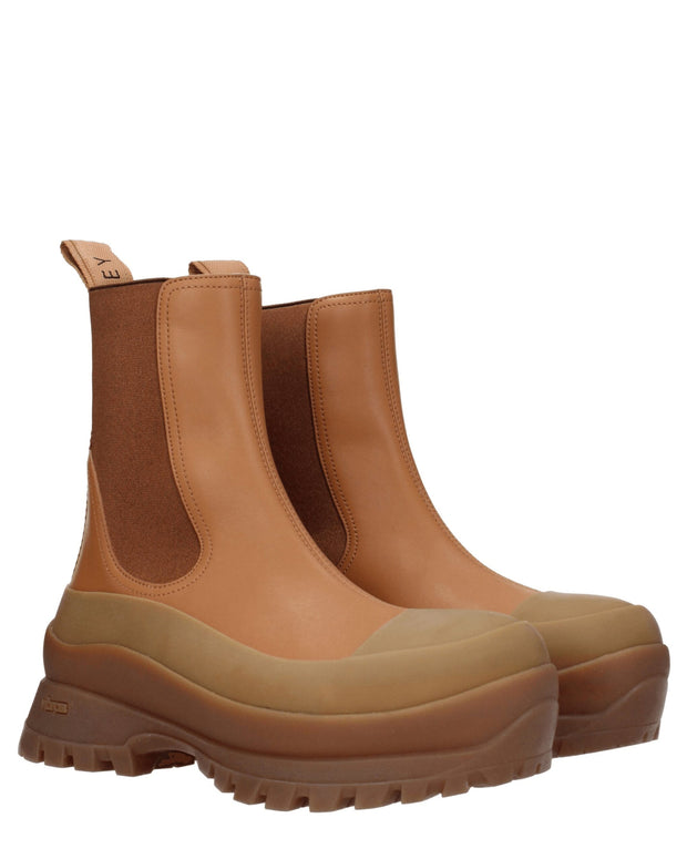 Brown Leather Ankle Boots