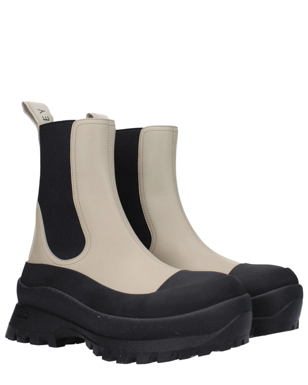 Black Leather Ankle Boots