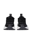 Black Fabric Chunky Sneakers
