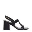 Black Leather Platform Sandals