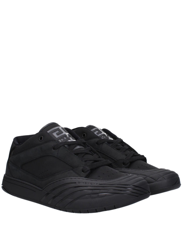 Black Fabric Low Tops
