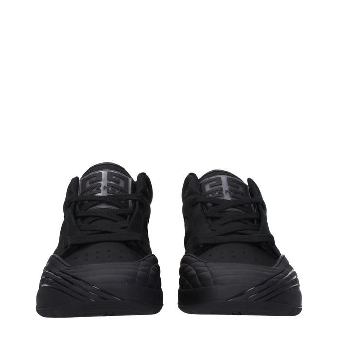 Black Fabric Low Tops