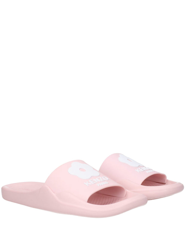 Pink Cotton Slippers Sandals
