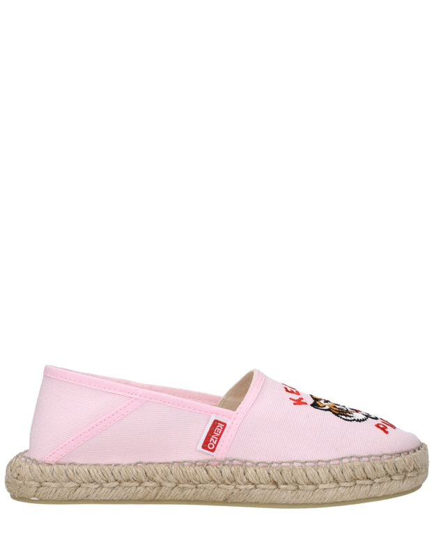 Pink Fabric Espadrilles