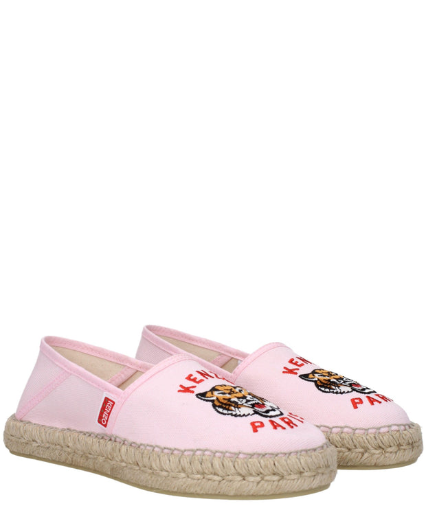 Pink Fabric Espadrilles
