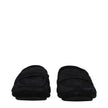 Black Leather Slip-On Loafers