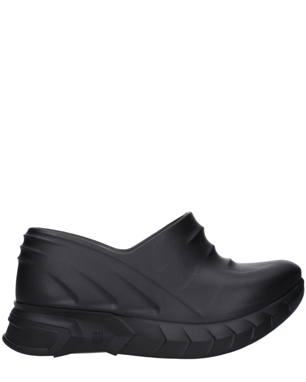 Black Cotton Slippers