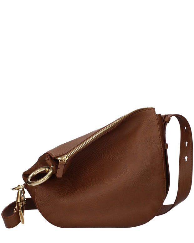 Brown Leather Crossbody Bag