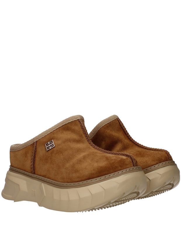 Brown Leather Slippers