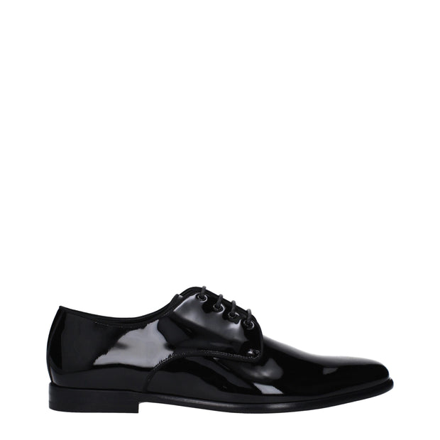 Black Leather Oxfords And Derbies