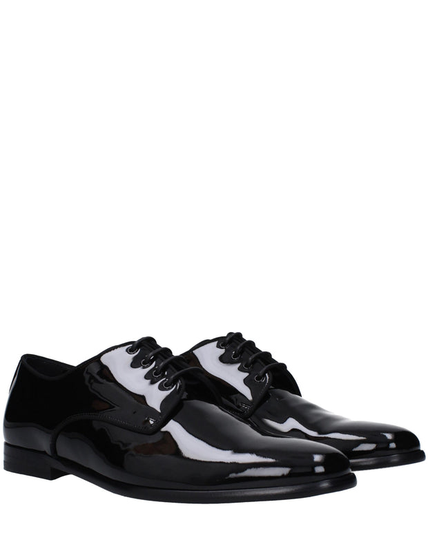 Black Leather Oxfords And Derbies