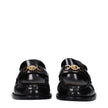 Black Leather Slip-On Loafers