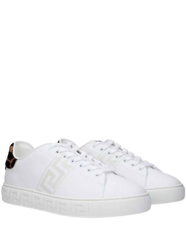 White Leather Low Tops