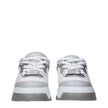 White Leather Chunky Sneakers