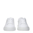 White Leather Low Tops