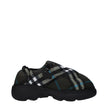 Green Fabric Slip-On Loafers