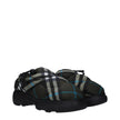 Green Fabric Slip-On Loafers