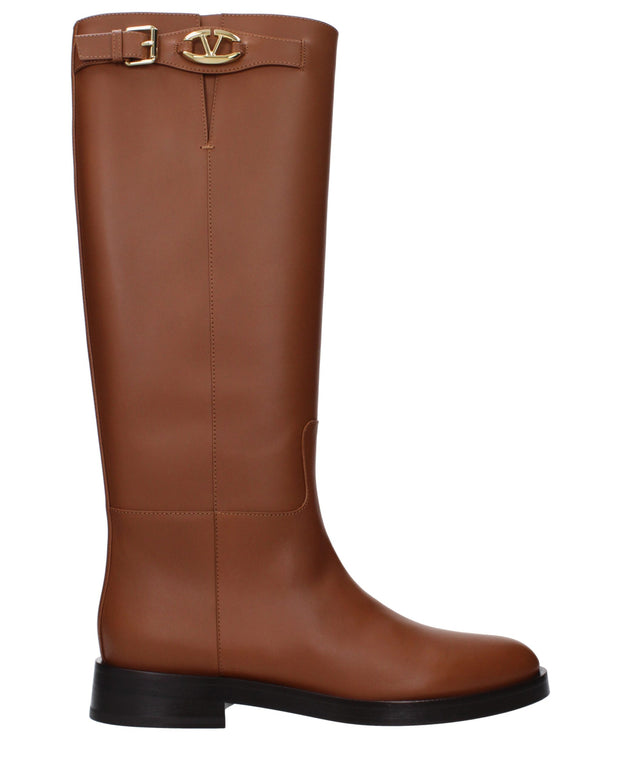 Brown Leather Boots