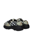 Green Fabric Slip-On Loafers