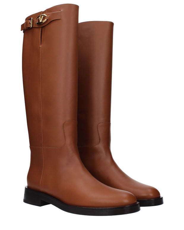 Brown Leather Boots