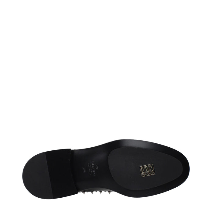 Black Leather Oxfords And Derbies