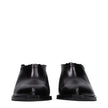 Black Leather Mules