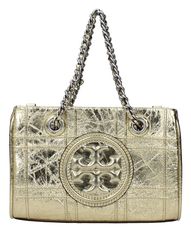 Gold Leather Handbag