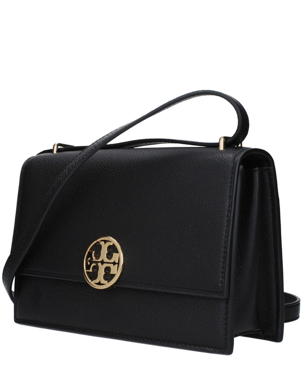 Black Leather Crossbody Bag