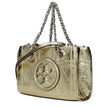Gold Leather Handbag