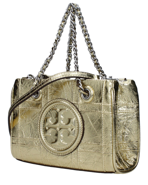 Gold Leather Handbag