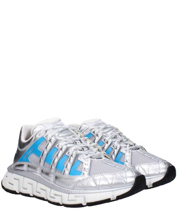 Gray Fabric Athletic Sneakers
