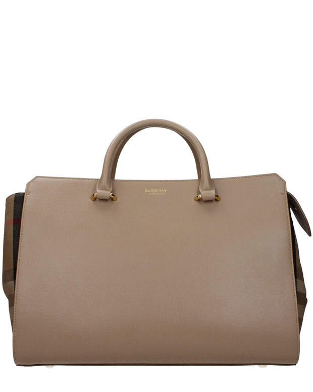 Beige Leather Handbag