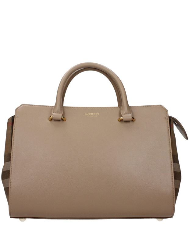 Beige Leather Handbag