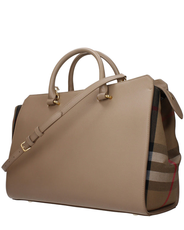 Beige Leather Handbags