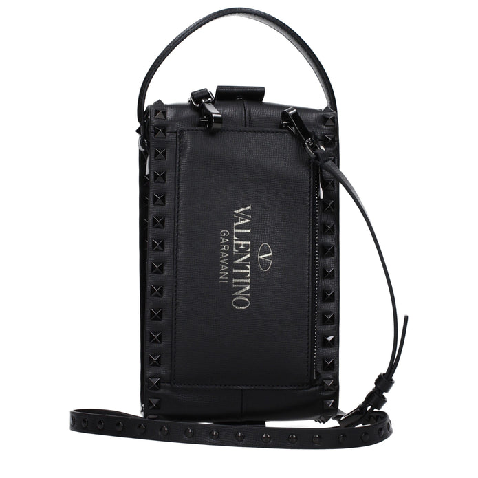 Black Leather Clutch Bags