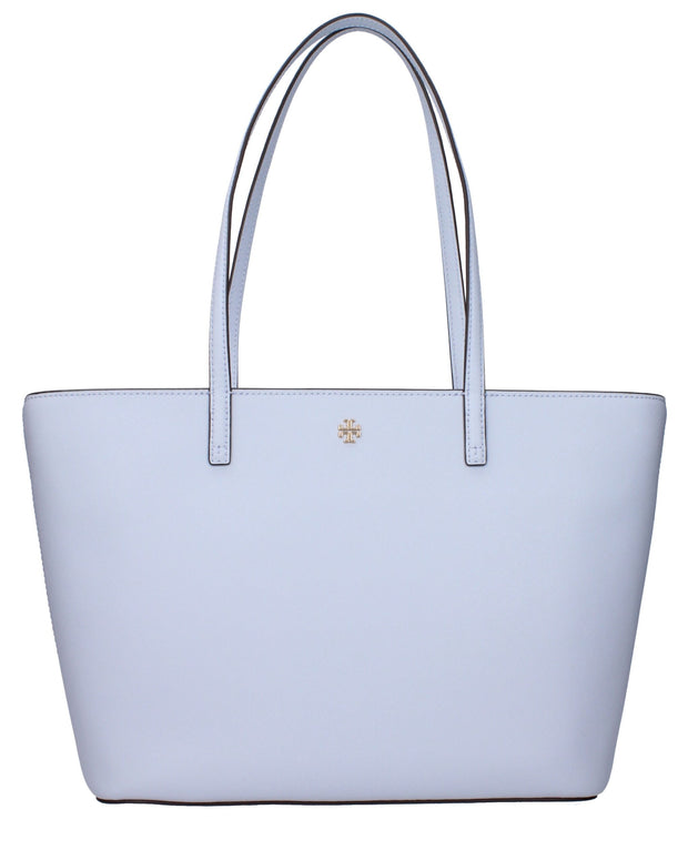 Light Blue Leather Shoulder Bag