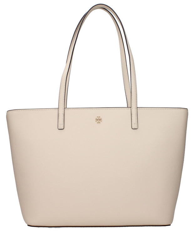 Beige Leather Shoulder Bag