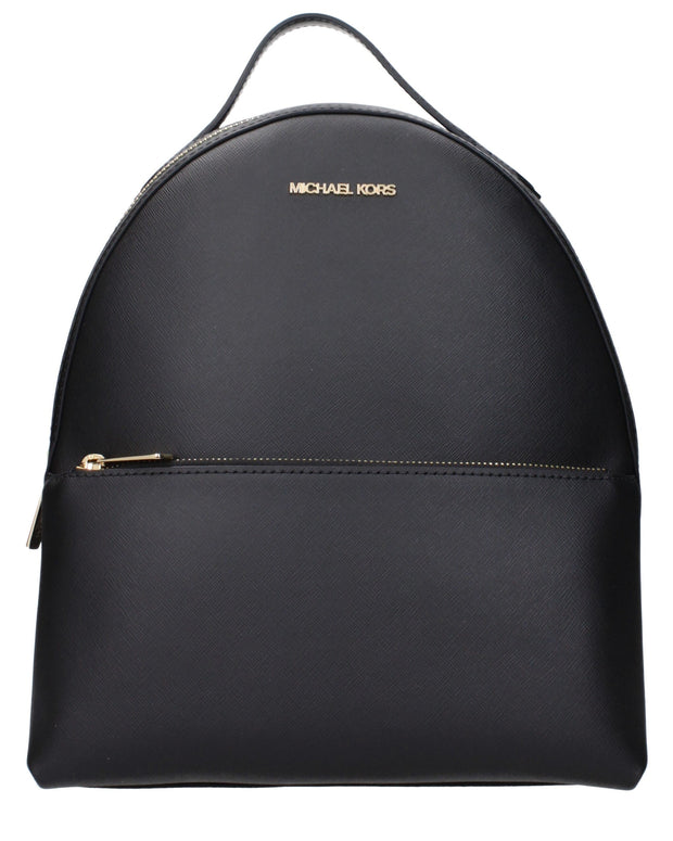 Black Leather Backpack