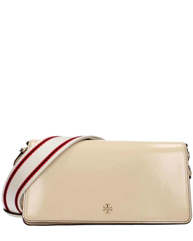 Beige Leather Crossbody Bag
