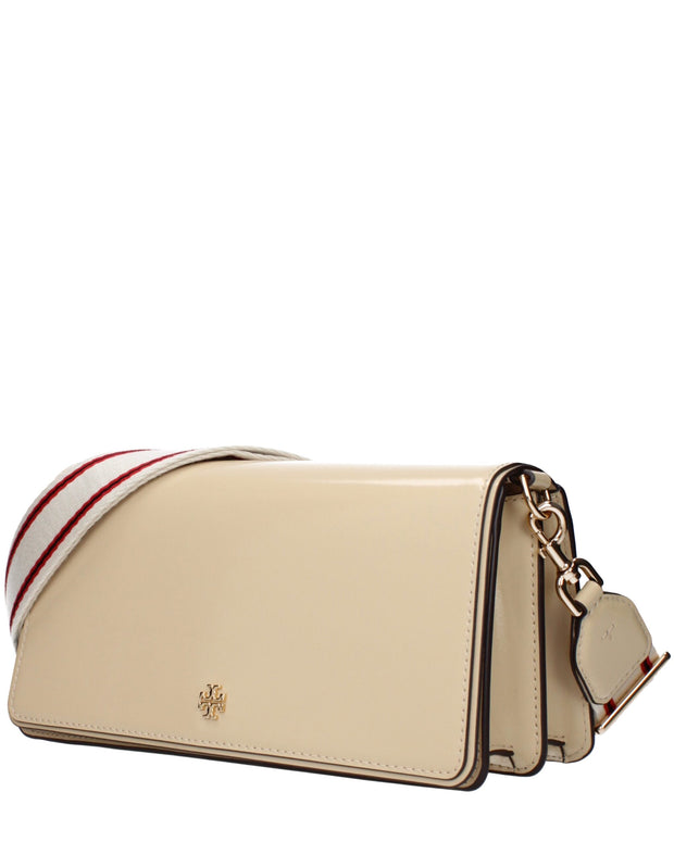 Beige Leather Crossbody Bags