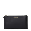 Black Leather Clutch Bag