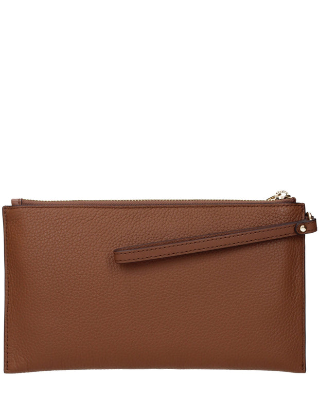 Brown Leather Clutch Bags