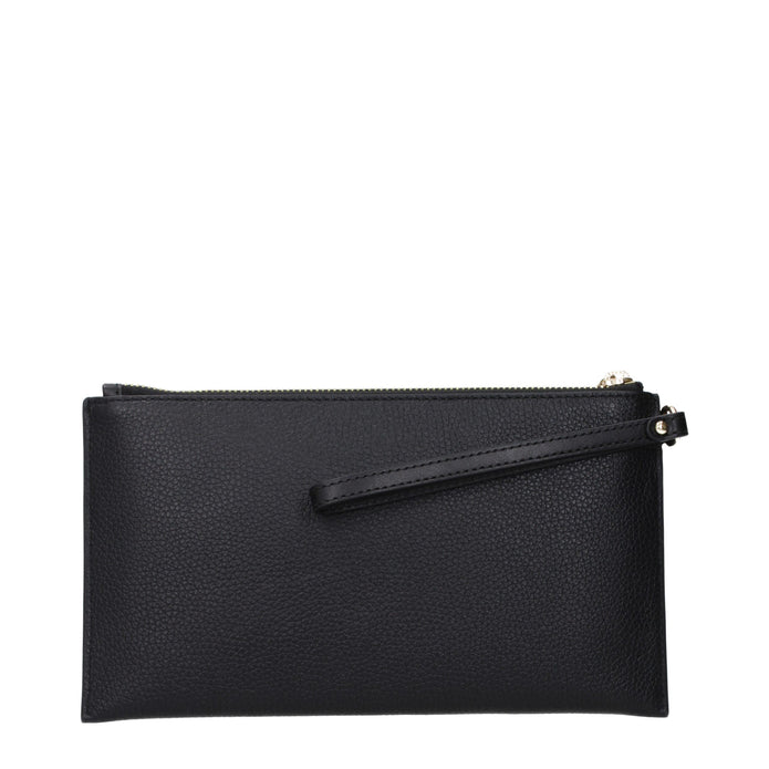 Black Leather Clutch Bag