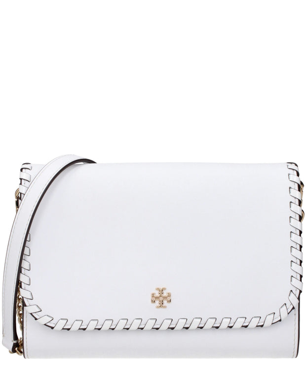White Leather Clutch Bag